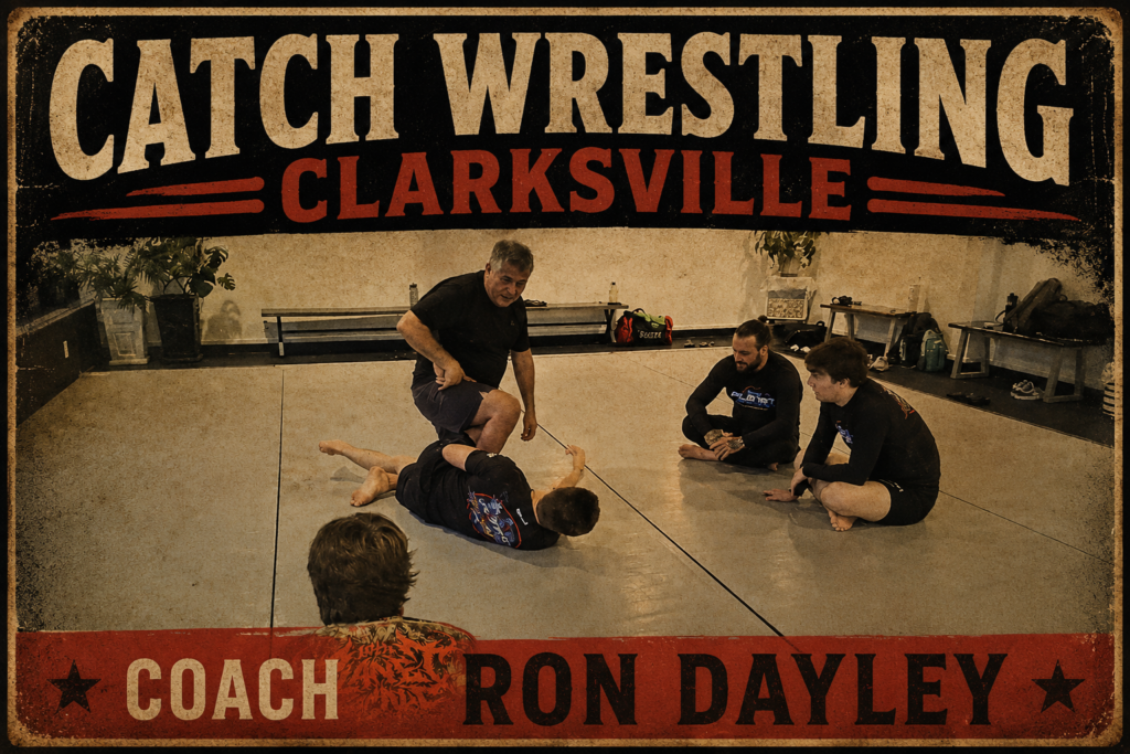 Catch Wrestling Clarksville: Master Elite Grappling Skills 1 Learn Catch Wrestling (CACC) in Clarksville from the only TRUE Catch Wrestling coach in the State of Tennessee, Coach Ron Dayley.